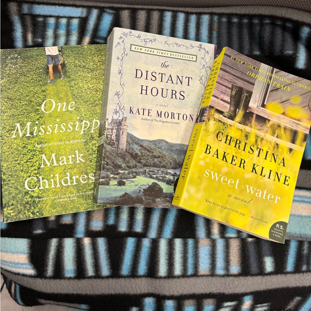 Three paperback books